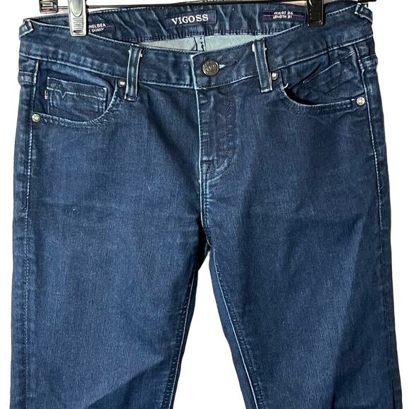 VIGOSS Chelsea Super Skinny Blue Denim Low Rise Jeans Stretch Comfort Sz 26/31‎ - Picture 2 of 10